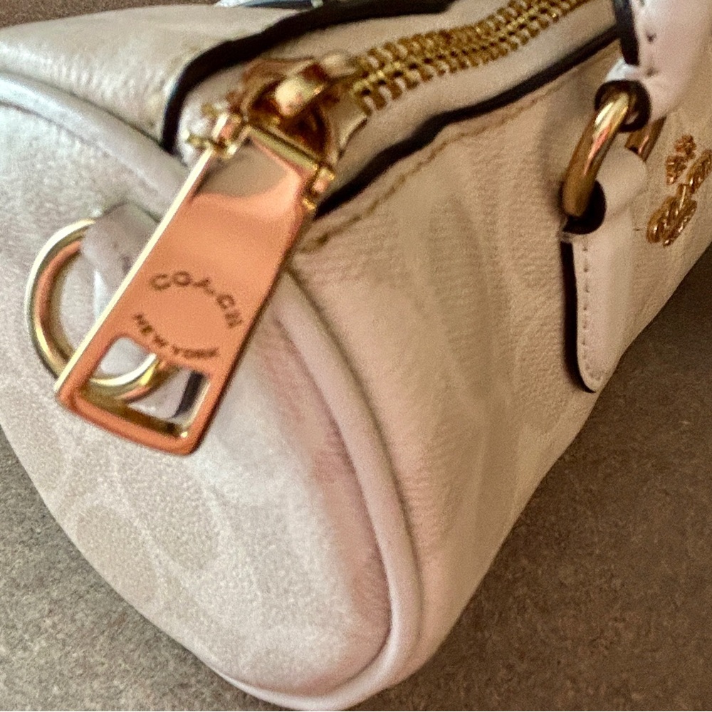 Coach Lacey satchel in White with Tassel Detail - Picture 3 of 8